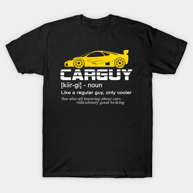 Car Guy Sport Car Lover Funny Car Mechanic T-Shirt by swissles